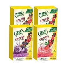 트루 레몬 에너지 와일드 체리 크랜베리 및 블랙베리 석류 4박스 24ct, Cherry Cranberry & Blackberry_, 16.2g