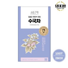 수국차 티백 국내산 수국 잎 추출물 차 이슬차 감로차 하이드란제놀 효능, 1.2g, 100개입, 2개