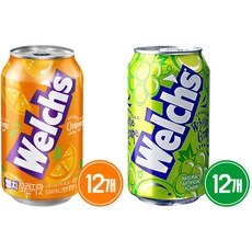 웰치스 오렌지 12개 + 청포도 12개 총 24개 세트 Welchs~!!