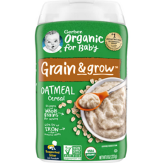 거버 싱글 그레인 시리얼 분말 어린이 미음 227g, 오트밀(Oatmeal), 1개