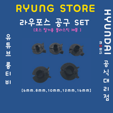 라우포스(RAUFOSS) 공구 SET 플라스틱 (6mm 8mm 10mm 12mm 16mm), 1개 - 라우포스