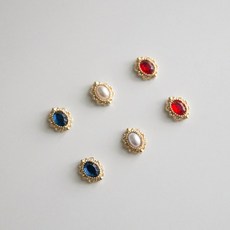 앤티크 보석 자석 귀걸이 (자석 귀찌)