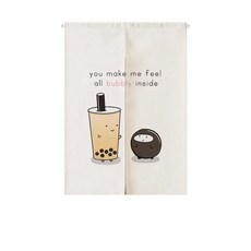 버블 티 숍 도어 커튼 밀크 디저트 하프 주방 그늘 파티션 걸이, 127) 9 85x150cm, A.85x150cm