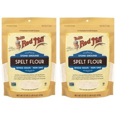 1+1 밥스레드밀 스펠트 밀가루 통곡물 Spelt Flour 624g 2팩, 1개