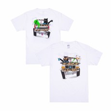 립앤딥 립앤딥 RND3561 프린팅 반팔 티셔츠 The Whole Gang Tee (White)_A8S9