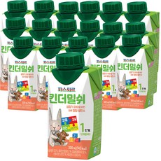 파스퇴르 킨더밀쉬 액상분유 1단계 200ml, 18개