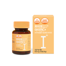 쁘띠앤 아이언C+ (2개월) 철분 비타민C 임산부 수유부 철분, 650mg x 60정(39g), 1개