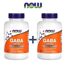 나우푸드 가바 500mg GABA 12주분, 200정, 2개