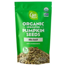 [1+1]고로우 오가닉 발아 호박씨 펌킨 씨드 624g GO RAW SPROUTED ORGANIC PUMPKIN SEEDS WITH SEA SALT, 2개