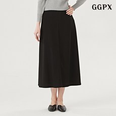 GGPX 데일리 심플 베이직 허리 밴딩 롱 스커트 GOAWH003D