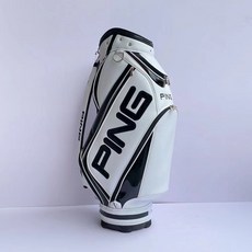 남여공용 방수 PU 가죽 소재 골프백/캐디백 GOLF 프로백 골프파우치 골프 가방 화이트/ 블랙