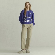 바니스뉴욕 올림피아자그놀리 오버사이즈 크랍 맨투맨 블루