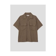 에잇세컨즈 오픈칼라 반팔 셔츠 브라운 (423565LY9D)