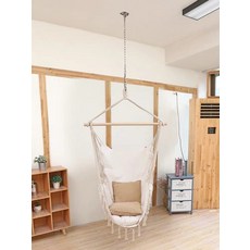 해먹의자 가정용 실내 베란다 해먹 그네의자 감성캠핑 원룸 집순이 집콕, 3