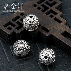 희망직구 구슬 산주 925실버 클래식 태은 12별자리 꿰미 핸드메이드 DIY 염주 팔찌 레드 끈 부품