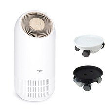 보아르 휘겔리 VO-AP007 공기청정기 이동식 바퀴 받침대 마이플랜트, 화이트