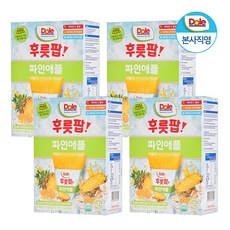 Dole 돌 얼려먹는 주스 후룻팝 파인애플 8입 4박스 (총 32개), 190ml, 32개