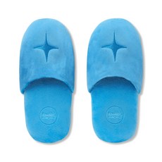 프랭클리 슬리핑 [Velboa Collection] Washable Home Office Shoes - Water Blue