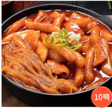 옥이네 떡볶이 매운맛 420g 10팩 + 쫄면