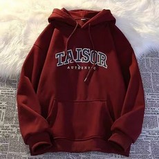 ta-후드티 남녀공용 박시핏 후드 레터링 기모 후드
