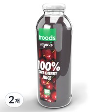 프루즈 유기농 타트체리 착즙주스, 700ml, 2개