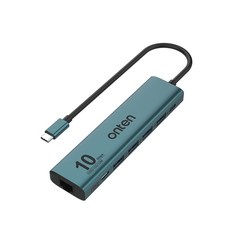  Coms C타입 USB 허브 4포트 USB 3.2 Gen2 랜카드 FW976 