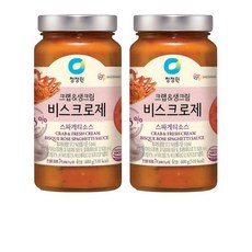 청정원 크랩&생크림 비스크로제 스파게티소스, 420g, 16개