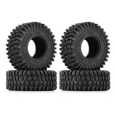 INJORA 1.0 타이어 - TRX4M Axial AX24 SCX24 FCX24 Enduro24 업그레이드용 57 x 22mm S5 슈퍼 소프트 스티키 크롤러 타이어 T1016, 1개