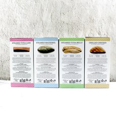 네츄럴키티 오븐으로 구어 증기로 찐 닭고기 고등어 참치뱃살 참치등살 30g 파우치 통살 고양이간식, 치킨, 24개