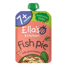 Ellas Kitchen 엘라스 키친 오가닉 피쉬 파이 아기 이유식 파우치 7개월 이상 130g 6팩, 6개
