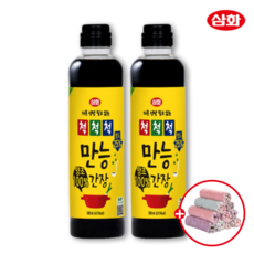 삼화 양조 100% 만능간장 900ml (당일배송), 900ml 2개+사은품(벨벳행주)