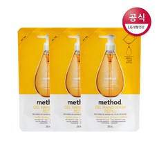 메소드 고보습 핸드워시 리필 만다린망고향, 250ml, 3개