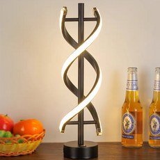 LA DERIVE 뉴 LED 3색 밝기조절 무드등 DNA외형창의등 아이보호등 탁상스탠드 침실 분위기등 침대앞 조명등, 3색+밝기조절 무드등