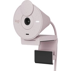 100% 오리지널 로지텍 브리오 300 HD 웹캠 라이브 온라인 수업 카메라 컴퓨터 카메라 1080P 카메라 브, 02 white, 한개옵션1