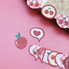 마스크하트스티커