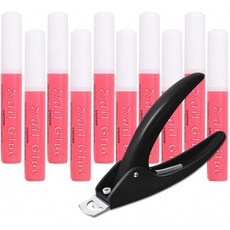 프로페셔널 아크릴 네일 클리퍼 거짓 네일 커터 네일 팁 트리머 10pcs 네일 글루 인조 네일 아트 매니큐어 툴 클립 툴: 뷰티, 1, 단일옵션