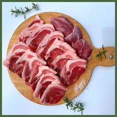 돼지고기 한돈 뒷고기 모듬 설하살 뽈항정 꽃살 관자살 스킨포장으로 신선하게, 2개, 450g