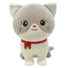 귀여운 선물용 목돌이 고양이 인형, Y그레이고양이28cm