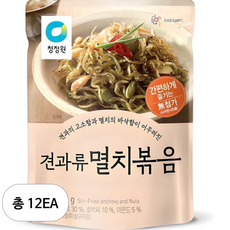 청정원 견과류 멸치볶음, 60g, 12개