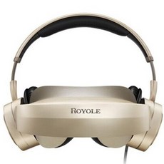 Royole Moon 올인원 3D VR 헤드셋 32GB HIFI 헤드셋 몰입형 가상 현실 안경 모바일 시어터 정품, 01 Gold, 1개