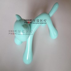 마사림 등침에기 홍역을 앓는 등을 밀다 지압 뒷면 어깨 목 척추 개를 안마함 호랑이와 고양이, 스카이블루 색깔 스카이블루 색깔 마사