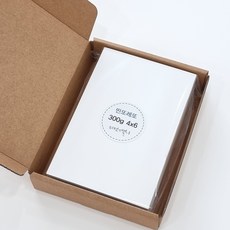 띤또레또 300g 캘리그라피 종이 무지엽서 캘리엽서 75매, 4x6 - 캘리그라피도안