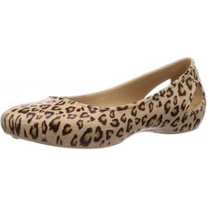 [악어] 샌들 롤러 프린 티드 플랫 위멘 Leopard / Gold 22 cm