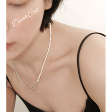 14k밥풀진주목걸이