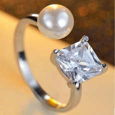 진주큐빅반지