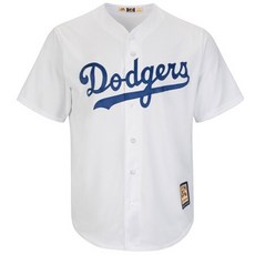 해외Youth Brooklyn Dodgers Majestic White Home Cooperstown Collection Jersey