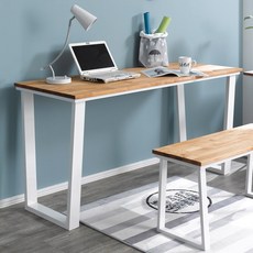 원목 폭좁은 베란다 홈바 긴 일자 커피 바 책상 테이블 바테이블, 01.테이블 900 [화이트]