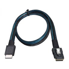 체량오큘링크 SFF86114iSFF8087 36핀 PCIe PCIeExpress 슬림라인 SSD 데이터 액티브케이블 50cm, SFF-8611 - SFF-8087