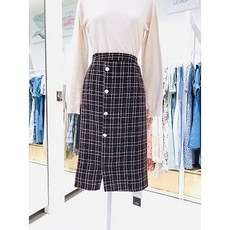 르샵 AK수원점 르샵 20FW 단추장식 트위드 스커트LKASK801