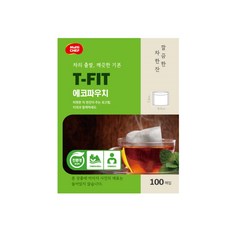 친환경 티필터 100매 영국산 100% 생분해 소재 캠핑 낚시 등산 티백 차망 차거름망